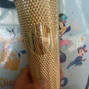 Starbucks Gold Textured Tumbler